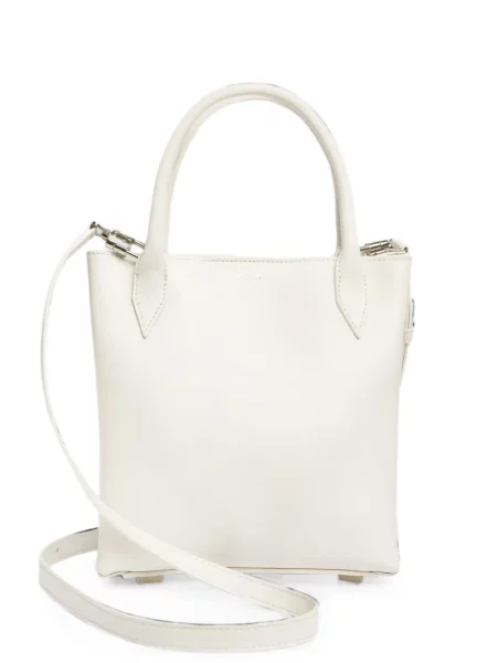 Geantă shopper Vera Wang din piele alb