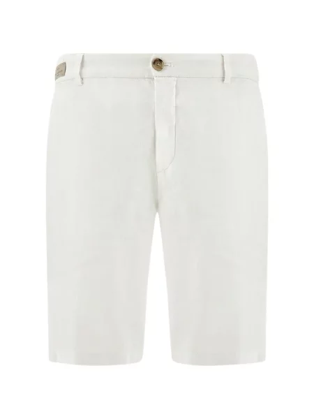 Lanene bermuda kratke hlače Paul & Shark bijela
