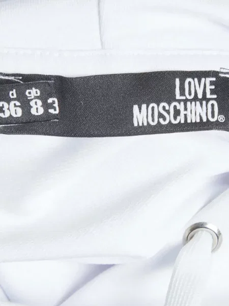 Φόρεμα Love Moschino με σχέδιο λευκό