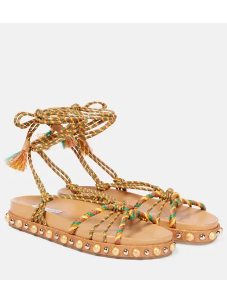 Sandali Aquazzura s tropskim vzorcem