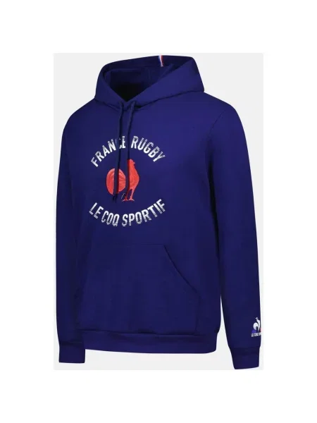Granatowa dziecięca bluza z kapturem Le Coq Sportif Fanwear n1 8 niebieska