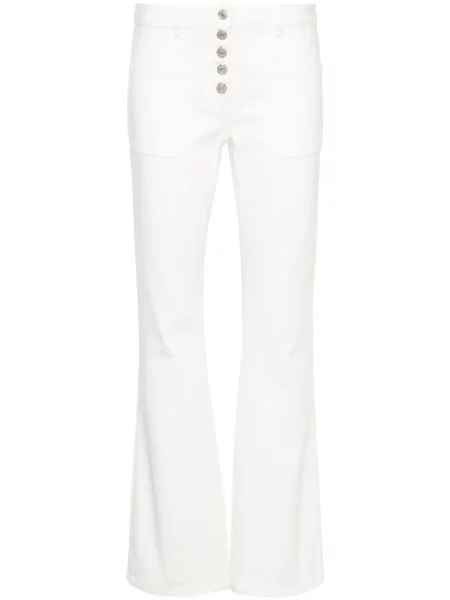 Jeansy dzwony Courreges białe