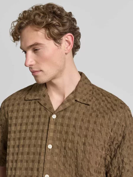 Koszula casualowa o kroju relaxed fit z czystej bawełny model MONTY' Selected Homme