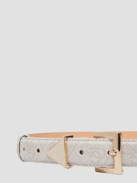 Ремень Guess с ремешками белый