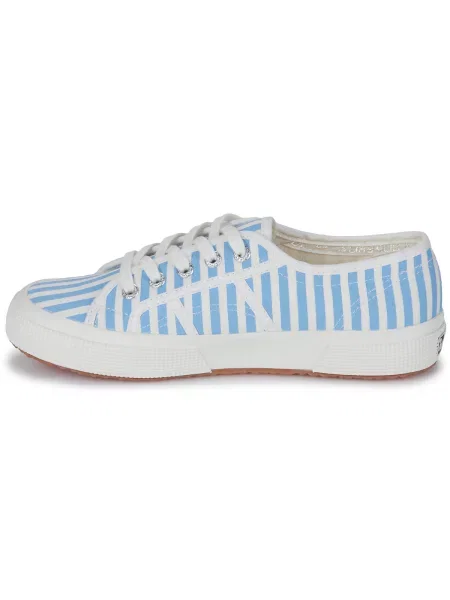 Pruhované tenisky Superga 2750 s potlačou modrá