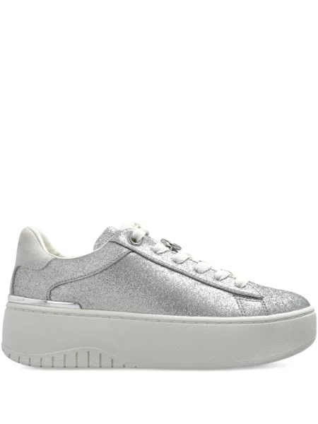 Sneakerși Michael Michael Kors cu franjuri din piele de căprioară maro