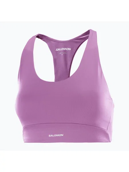 Тренировъчен сутиен Salomon SHAKEout Core iris orchid розово