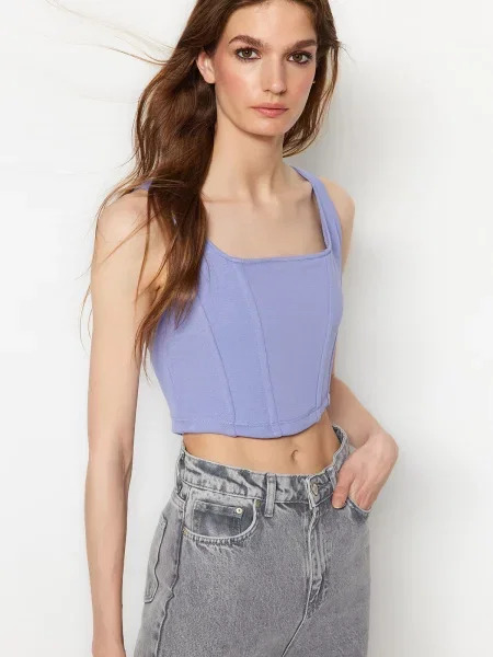 Top Trendyol tricotate albastru