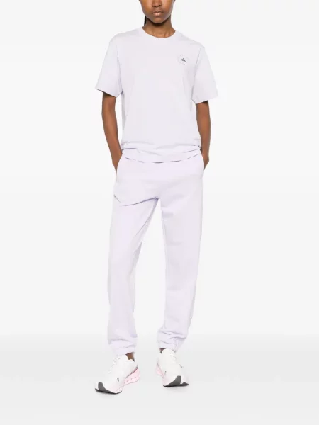 Běžecké stahovací šňůrka legíny Adidas s autogramem fialové