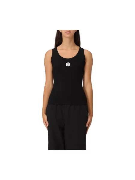 Haftowany top Kenzo czarny