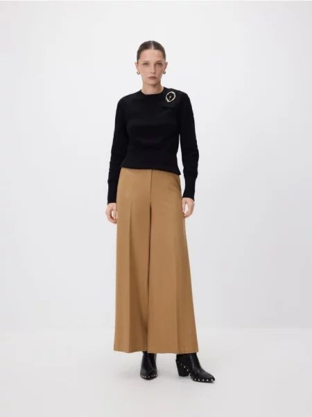 Reserved Штани з додаванням вовни золотисто-коричневий коричневі