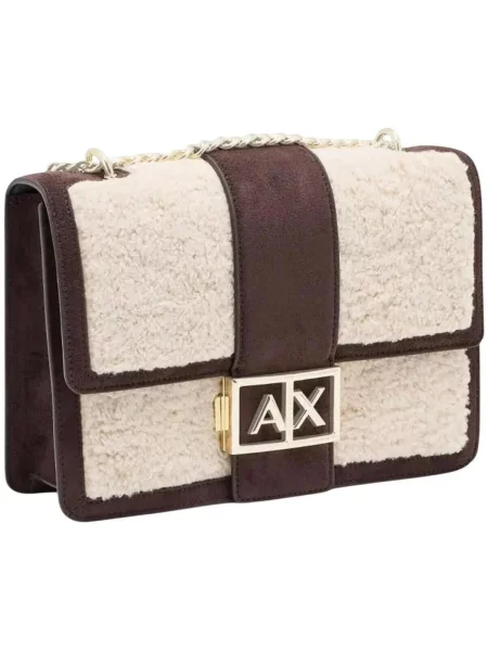 Kabelka Armani Exchange hnedá