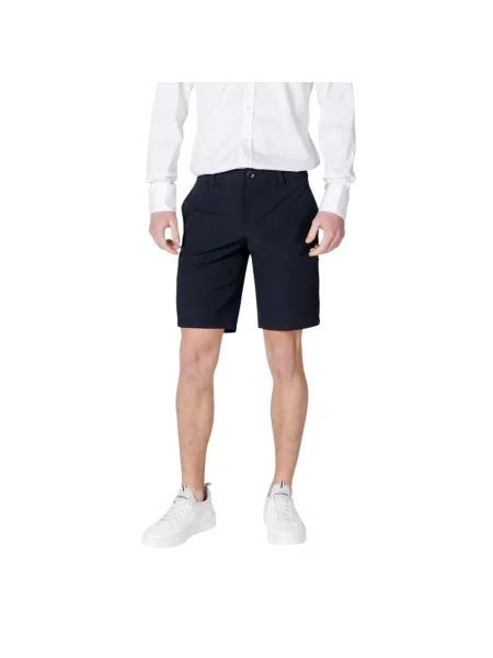 Szorty Armani Exchange ze stretchu niebieskie