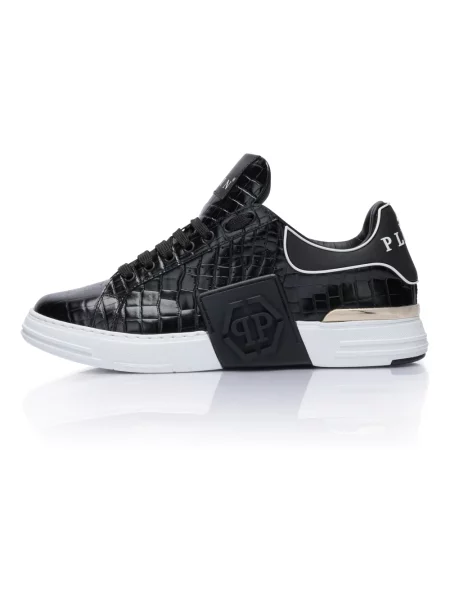 Sneakersy Philipp Plein skórzane czarne