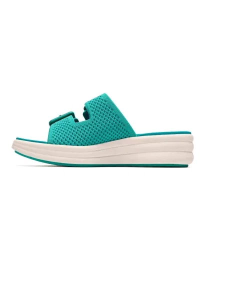 Klapki Clarks niebieskie