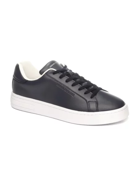 Sneakersy Armani Exchange skórzane niebieskie