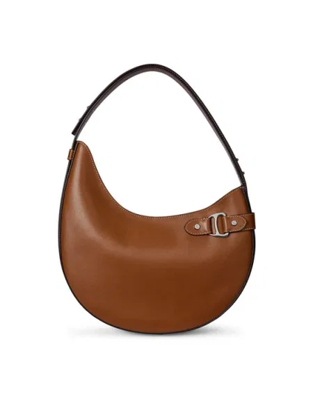 Кожена чанта Lauren Ralph Lauren кафяво