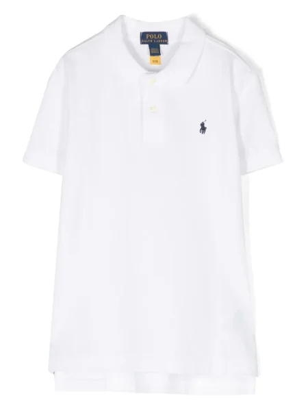 Koszulka polo dziecięca Polo Ralph Lauren biała