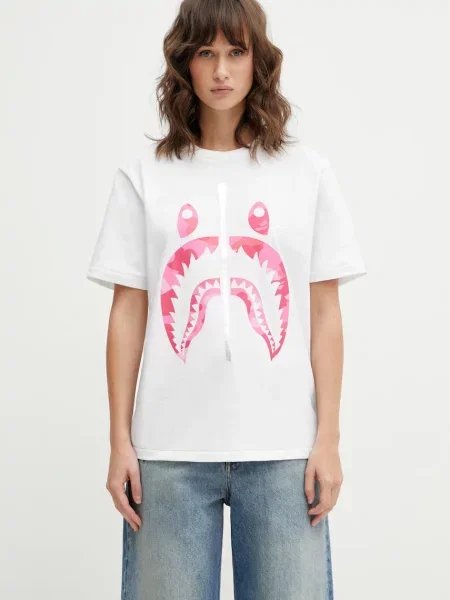 A Bathing Ape tricou din Camo Shark