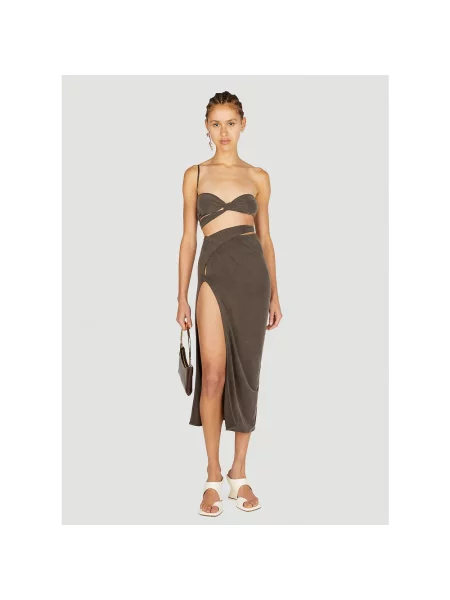 Top Jacquemus brązowy