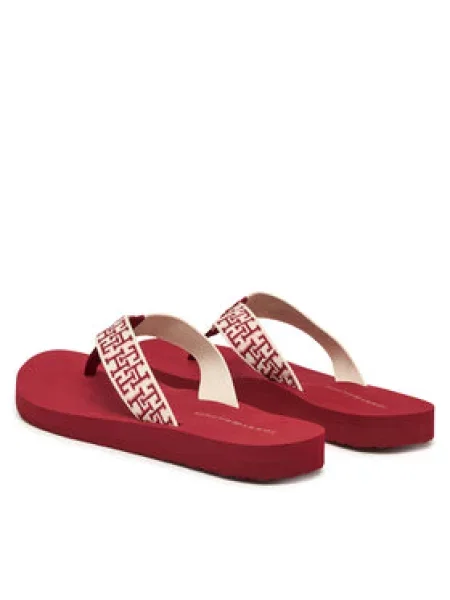 Tommy Hilfiger Japonke Corportate Sandal rdeča