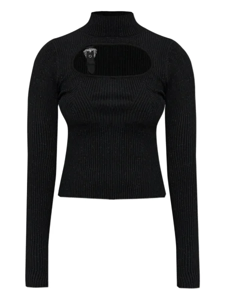 Pulover Versace Jeans Couture cu cataramă negru