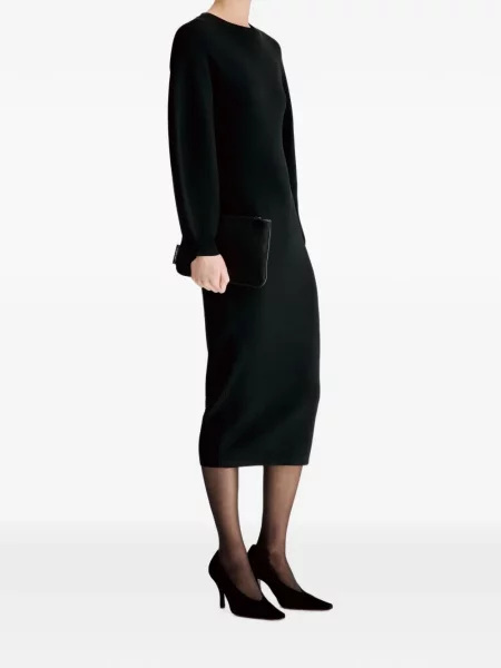 Lung rochie Loulou De Saison tricotate negru