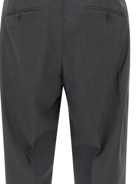 Pantaloni Briglia 1949 de lână plisate gri