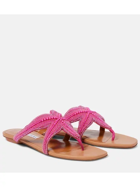Sandale Aquazzura din piele roz