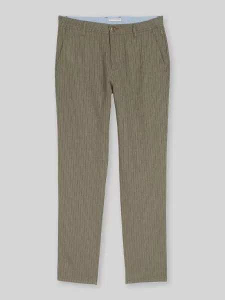 Chinosy o kroju regular fit z mieszanki lnu i bawełny Tom Tailor