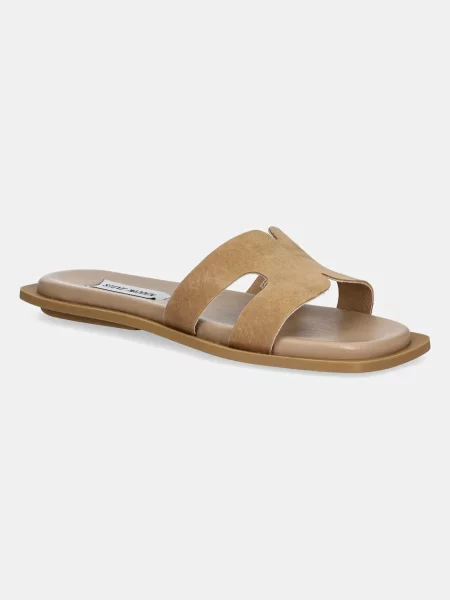 Papuci Steve Madden din piele maro
