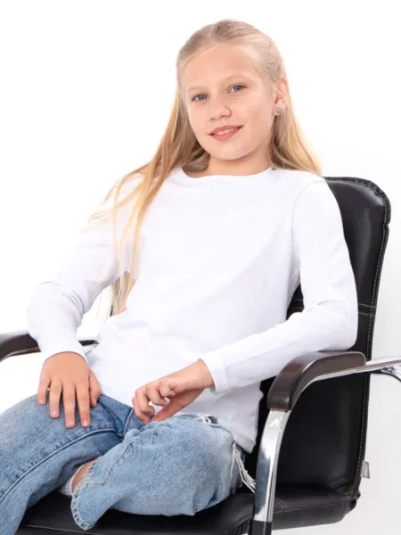 Дитячий Лонгслів Носи своє білий