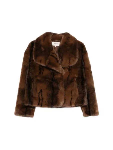 Sztuczne futro kurtka Ba&sh brązowa