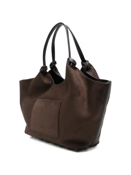 Geantă shopper Dkny cu dungi maro