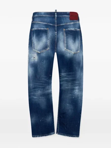 Blugi Dsquared2 cu 5 buzunare albastru