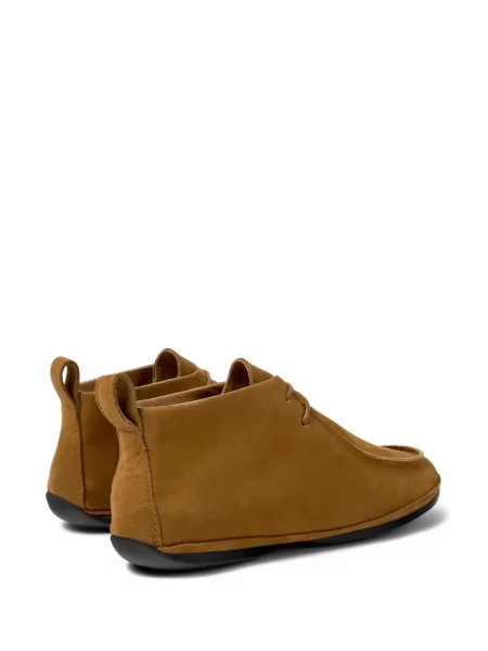 Botine Camper cu șireturi din piele maro
