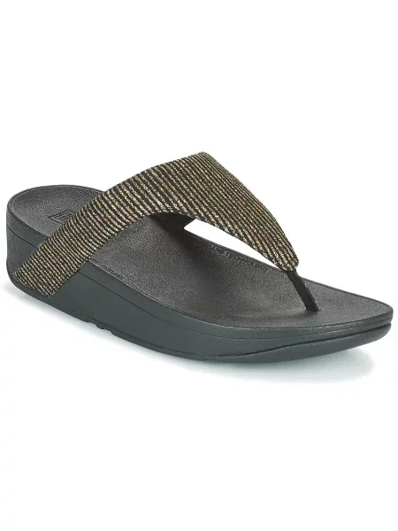 Tangice Fitflop s črtami črna