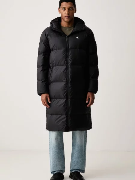 Calvin Klein Jeans jachetă lungă pentru bărbați negru