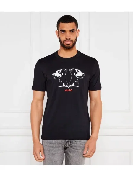 HUGO Tricou Dobero | negru
