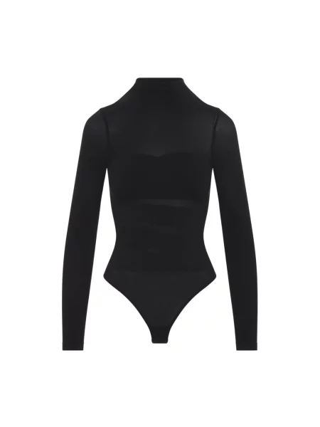 Koszulka Wolford kopertowa czarna
