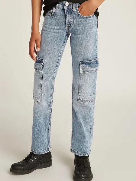 Calvin Klein Jeans Dječje traperice MR STRAIGHT plava