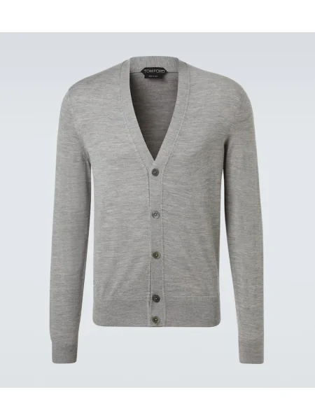 Cardigan Tom Ford de lână gri