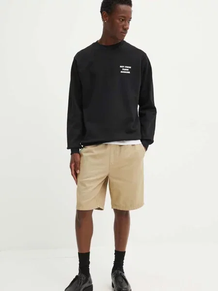 Mikina Drôle de Monsieur Le Sweatshirt Slogan s potiskem černá
