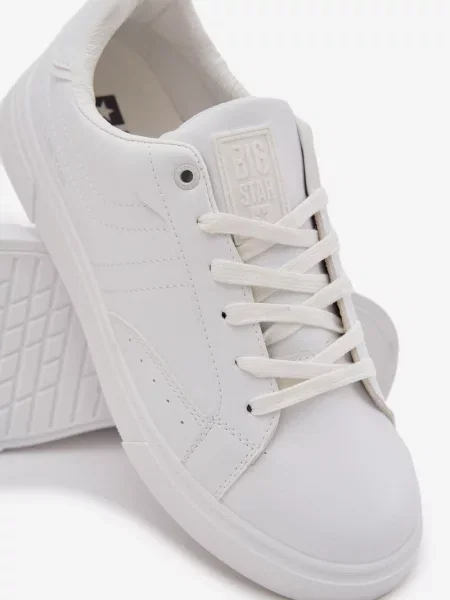 Sneakersy Big Star Shoes skórzane białe