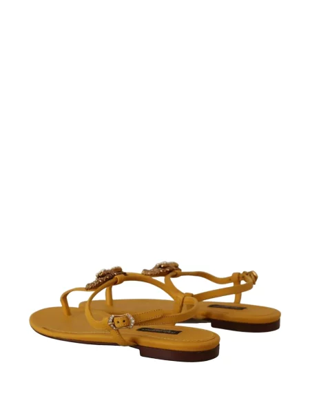 Sandale Dolce & Gabbana din piele galben
