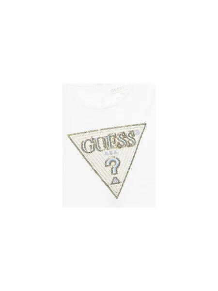 Guess Marškinėliai Boxy Fit balta