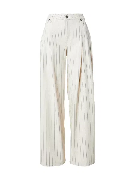 GUESS JEANS Pantaloni cu cute crem / negru bej