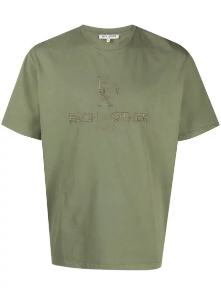 Tricou Each X Other cu broderie verde