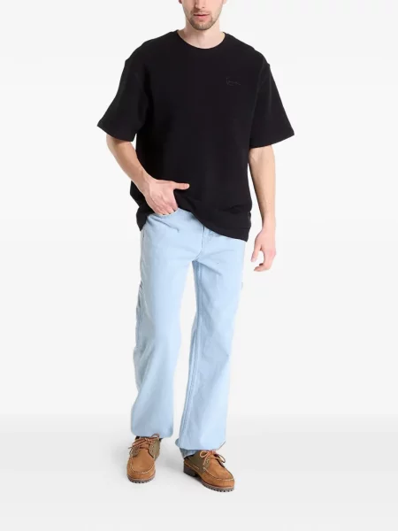 Tricou Karl Kani cu broderie tricotate negru
