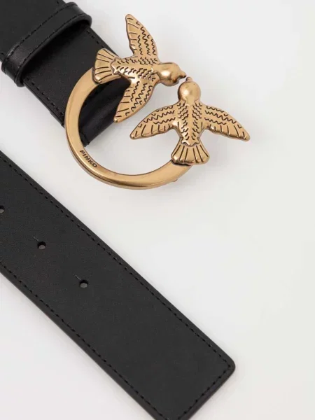 Pinko curea de piele negru